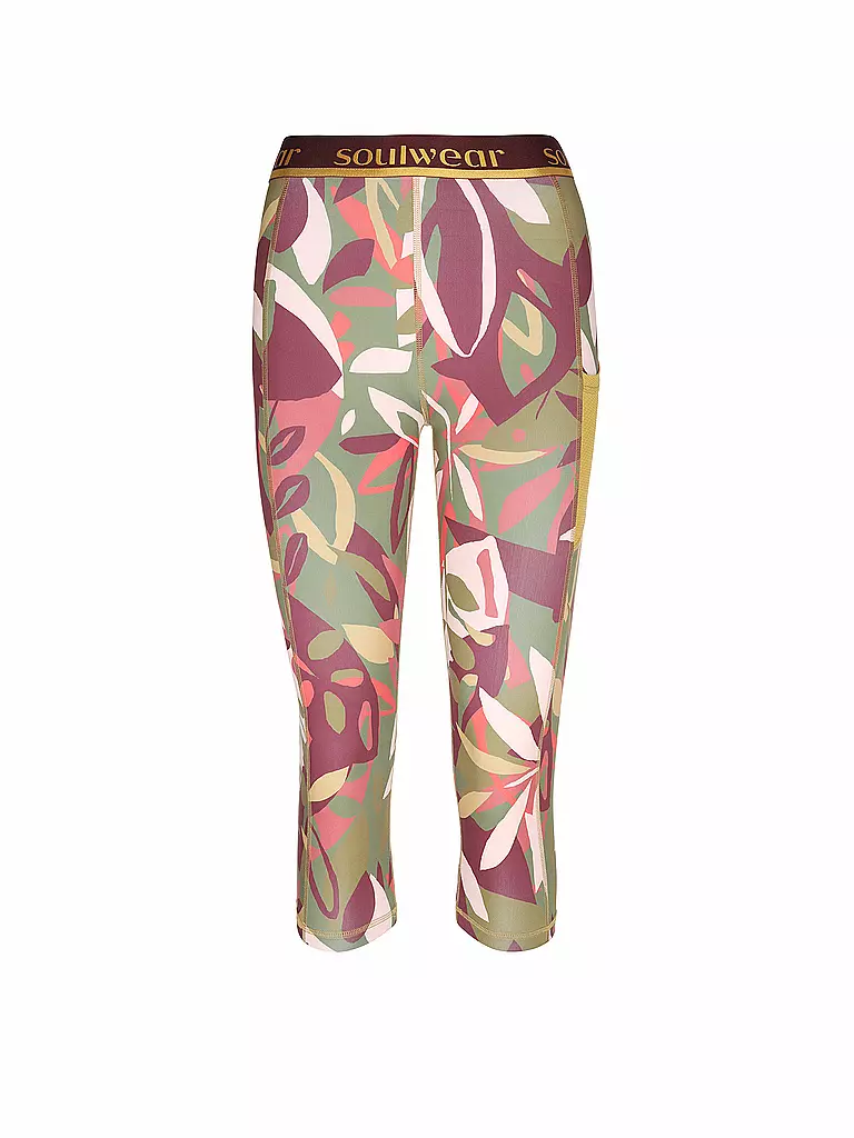 MEY Sport Leggings 3/4 dunkelgrün