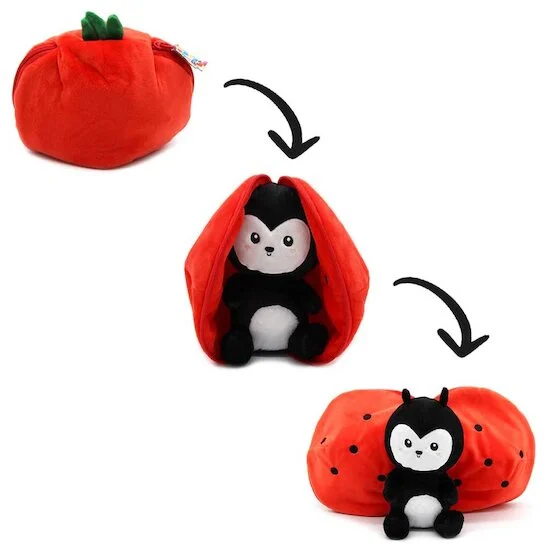 Flipetz Peluche 2 en 1 - Coccinelle & Tomate   de               Les Déglingos