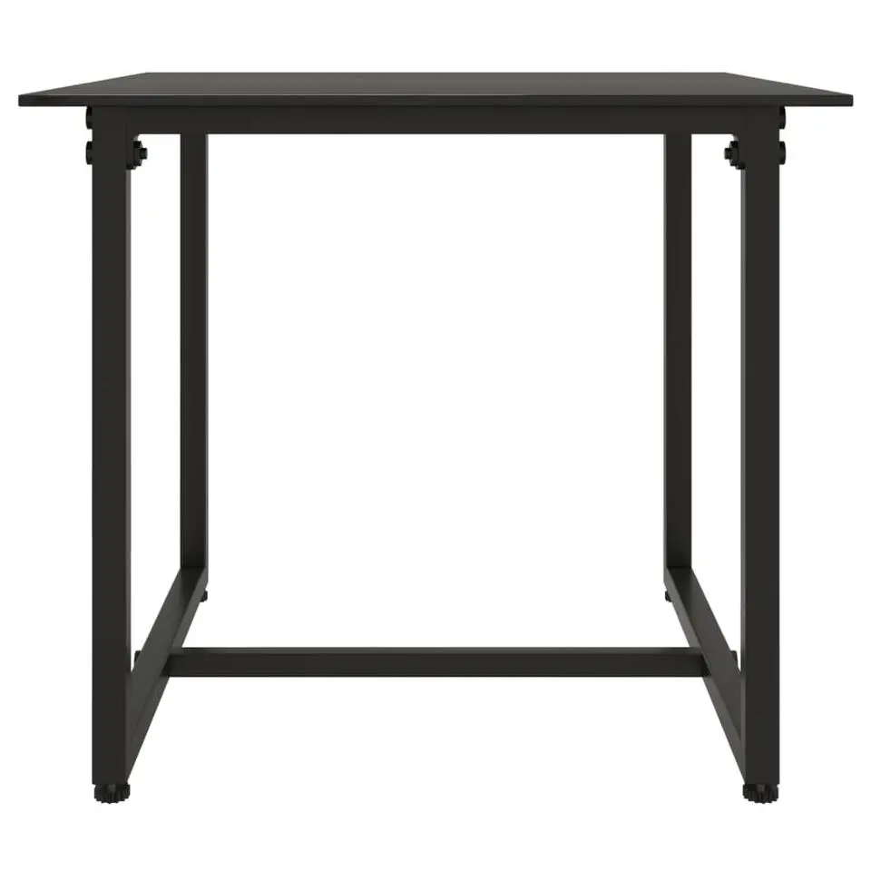 vidaXL - Loungeset - Zwart - Poly rattan - 3 stuks - Met kussens