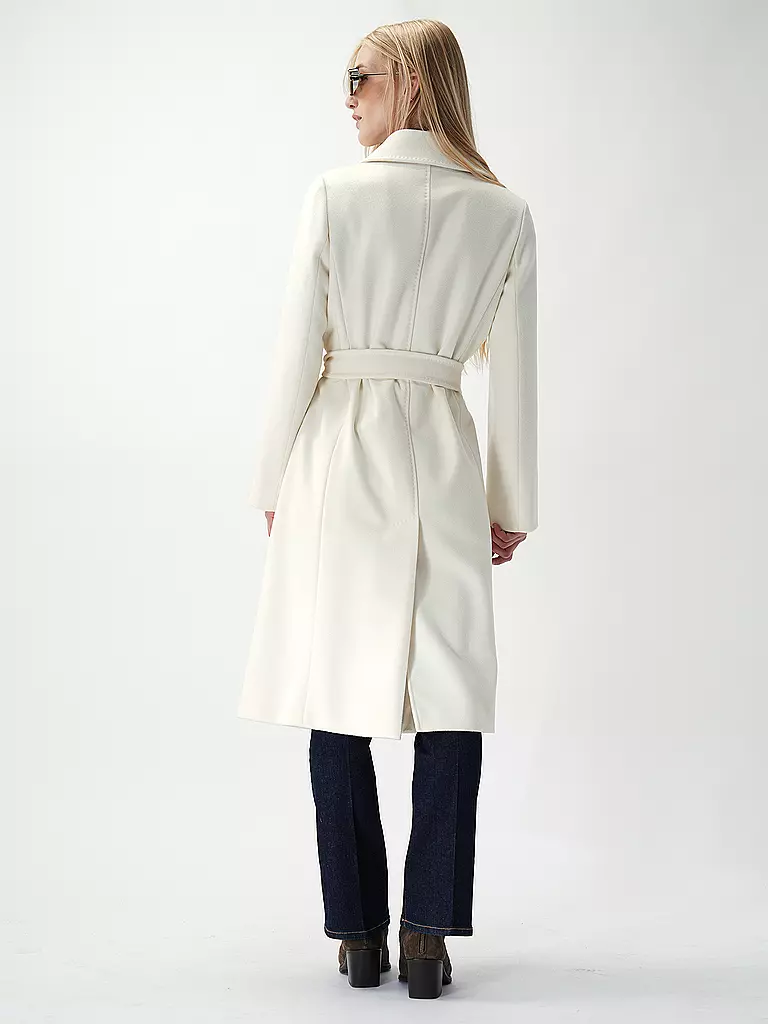 MAX MARA STUDIO Wollmantel BCOLLAG weiss