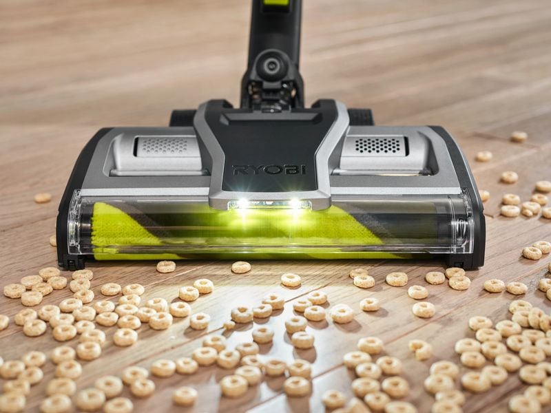 RYOBI Akku-Sauger RASV18BL-0 ohne Akku und Ladegerät Bürstenloser Akku-Handstaubsauger mit Dual-Zyklonen