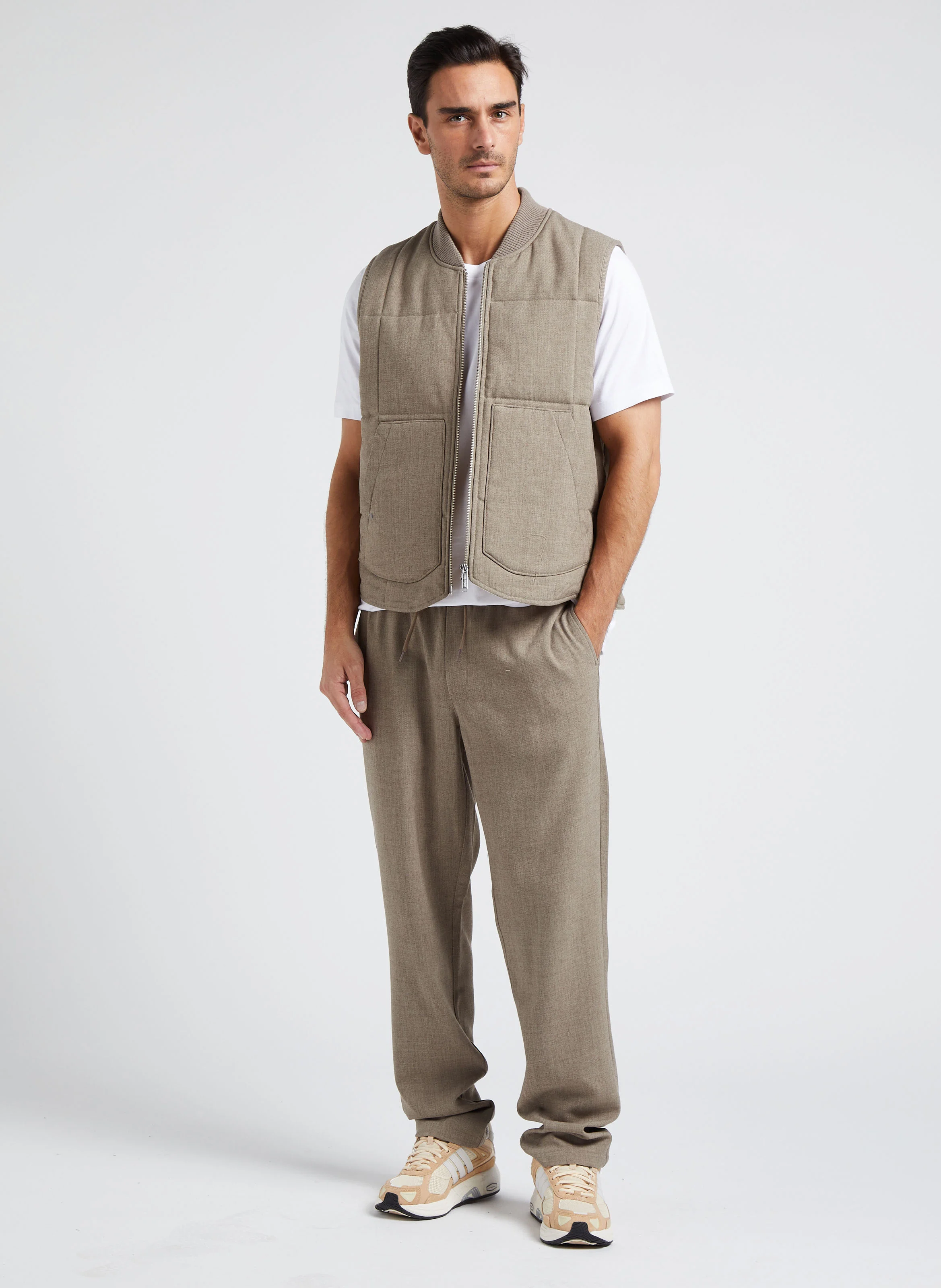 PATRICK - Pantalon droit| Beige