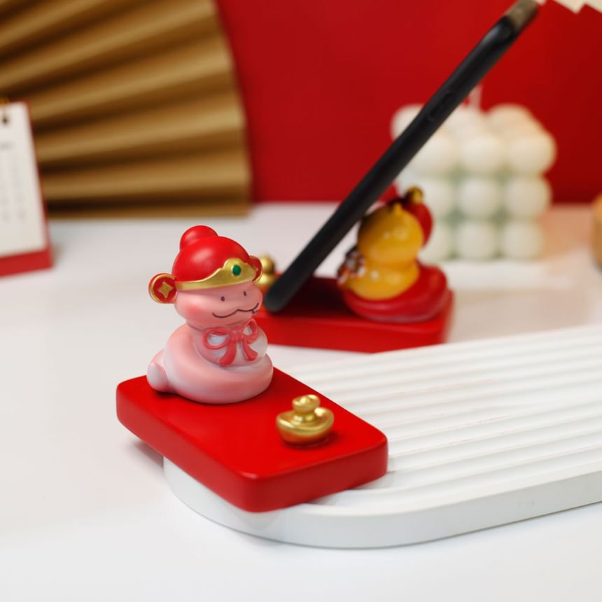 Coolkiss - Slangenbureautelefoonstandaard in de stijl van het Chinese Nieuwjaar (diverse ontwerpen)