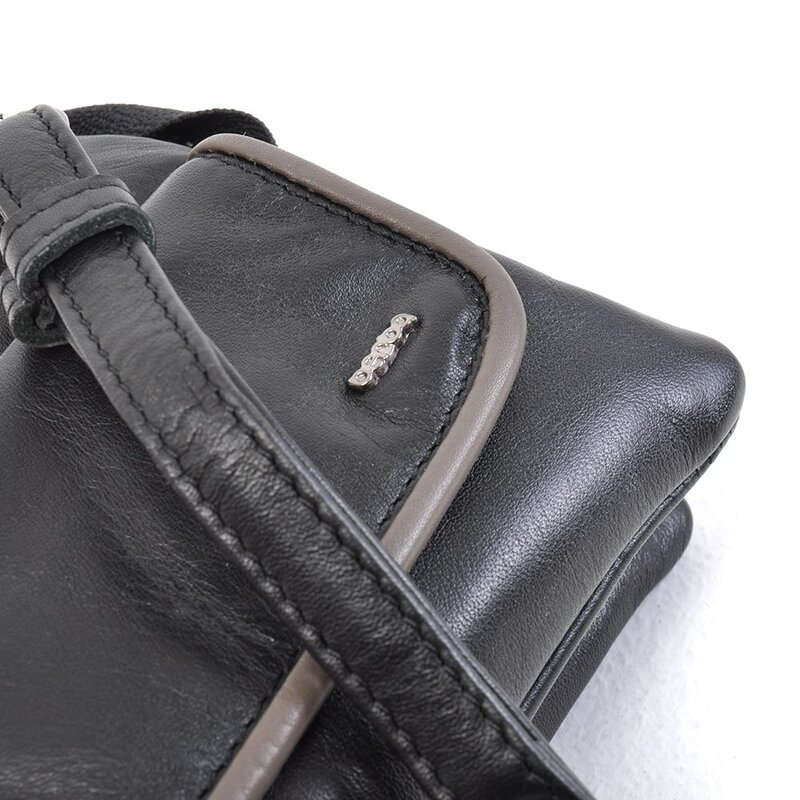 Berba Soft Crossbody Tas Zwart – Taupe
