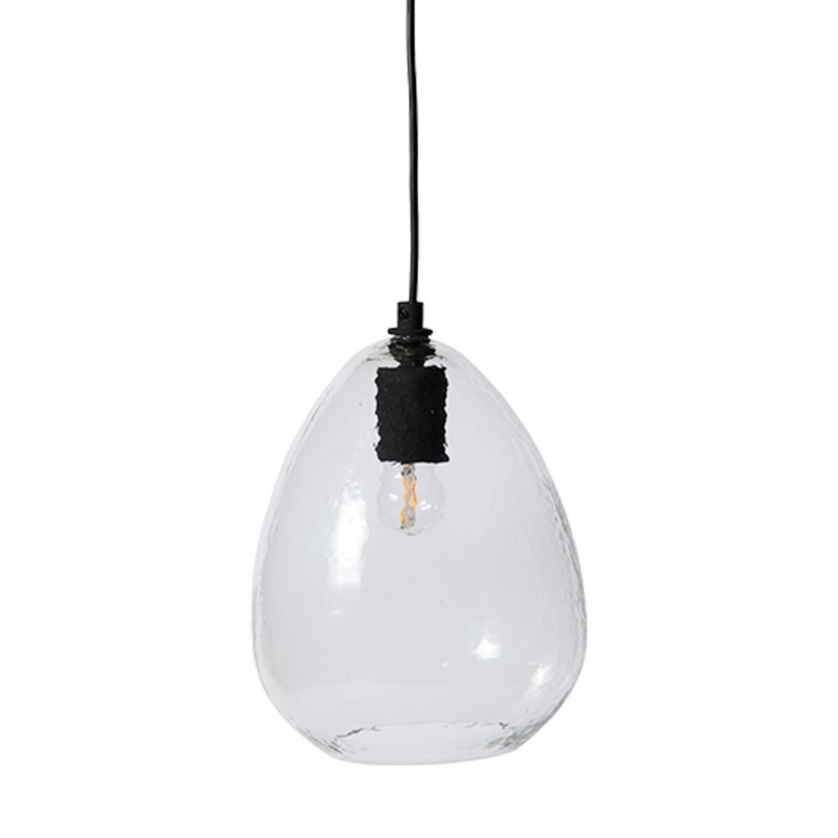 Kiho taklampe medium 20x27 cm, klar