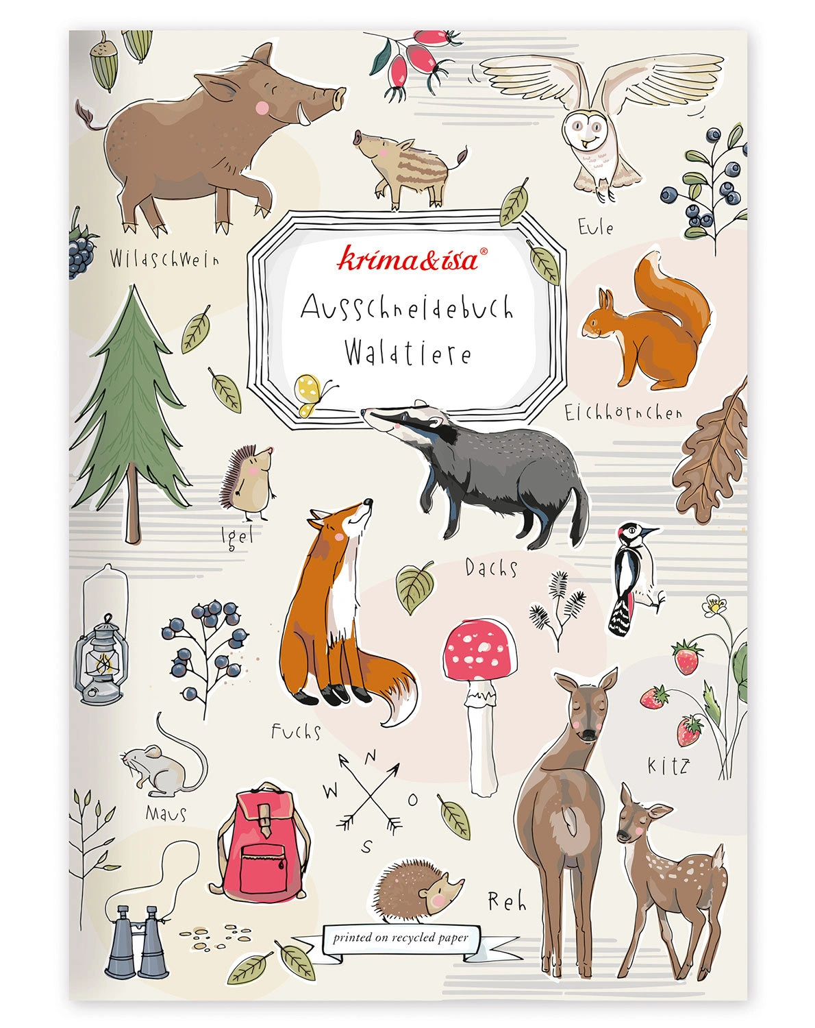 Ausschneidebuch WALDTIERE