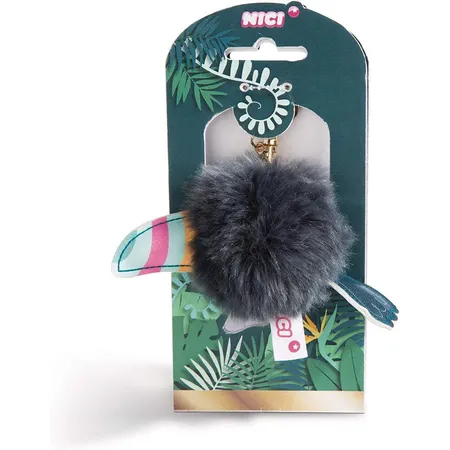 NICI Taschenanhänger Tropico Tukan mit Pompon, ca 8 cm