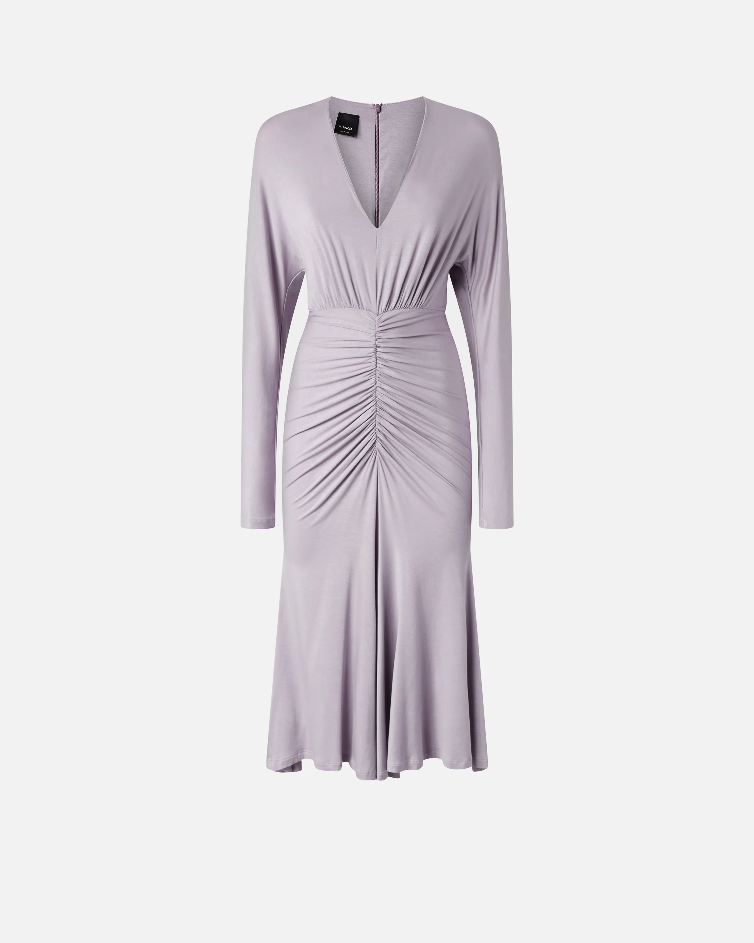 Midi dress in modal with v-neck | Violet