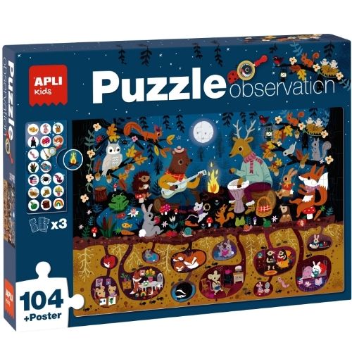 Apli kids zoekpuzzel bosdieren - 104st