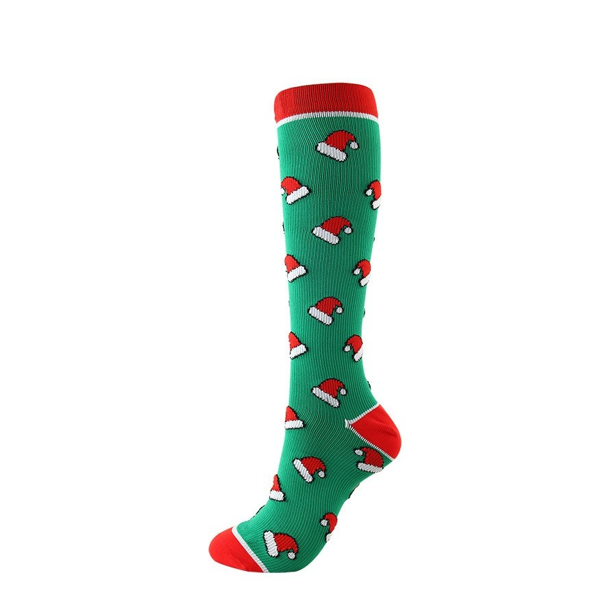 (Gr. S/M) Lange Weihnachts Strümpfe Christmas Socken - Style 1