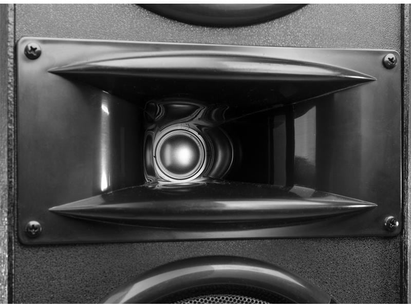 Fenton Standlautsprecher Paar SHF700B Schwarz Turmlautsprecher mit maximal 400 Watt