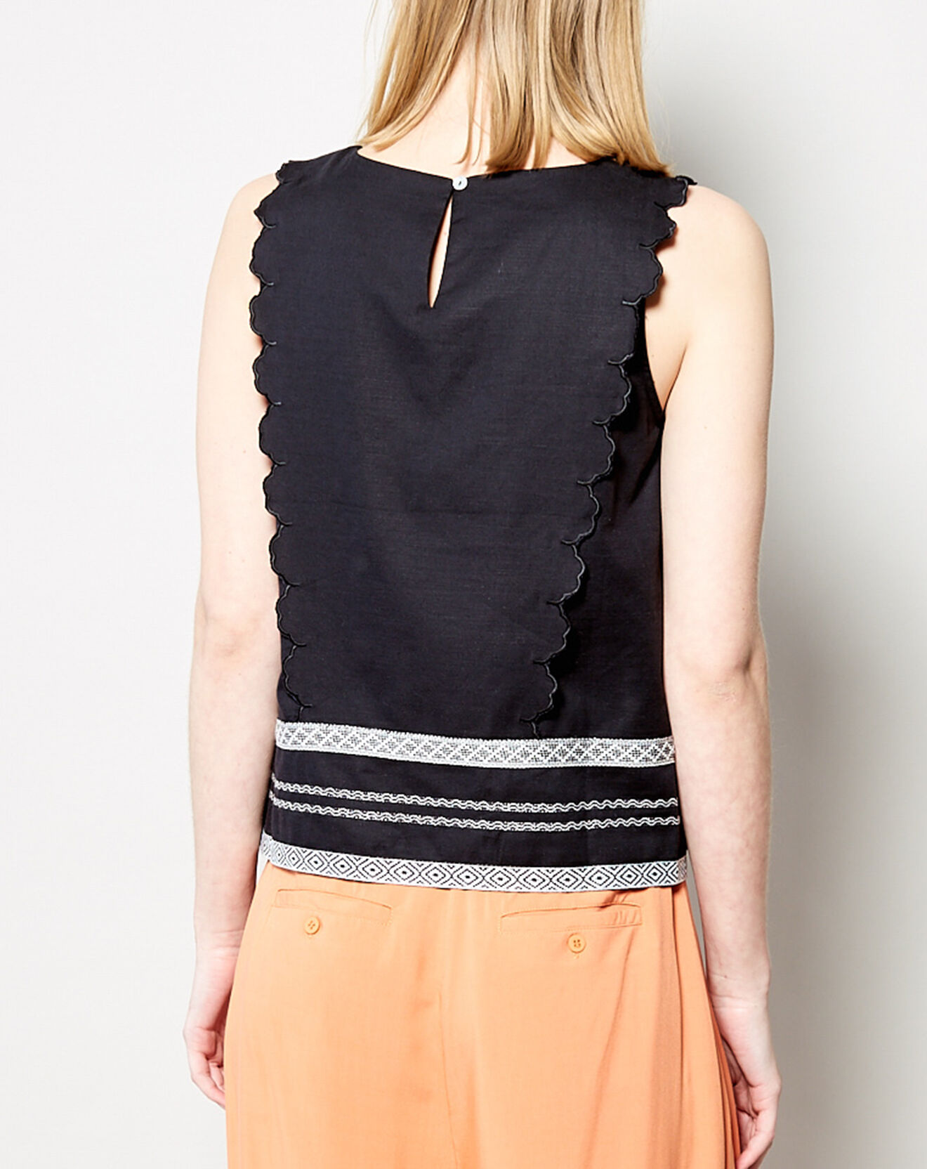 Karl Marc John Top Tecerca en Coton noir