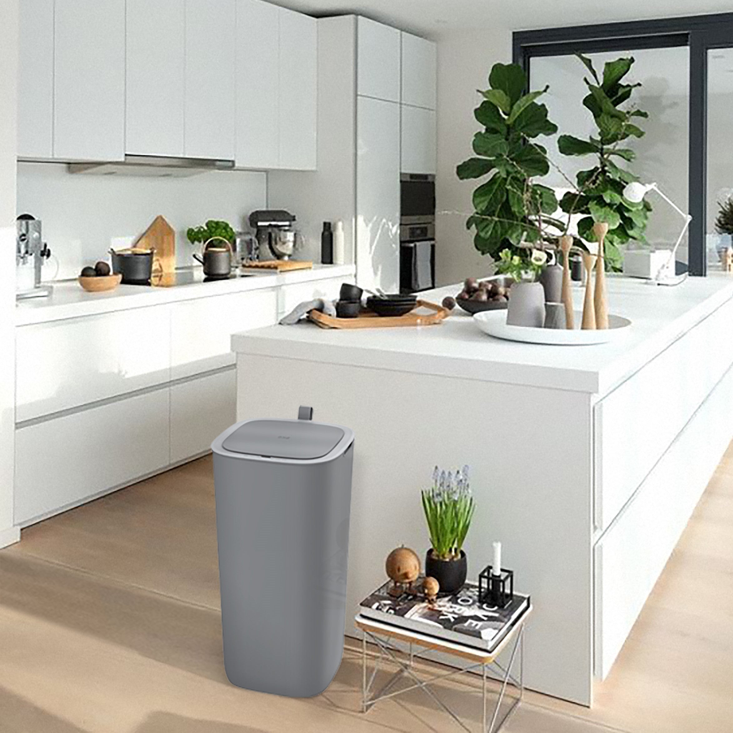 EKO Morandi Smart Sensor Afvalemmer 30 Liter - Grijs