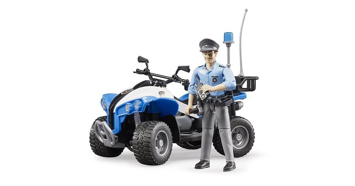 bruderbworld Politiequad met politieagent en accessoires Modelvoertuig  (63010)