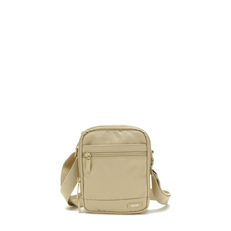 Sac Travers RFID Medium 17 cm Sable