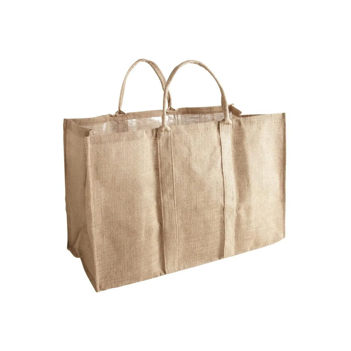 Aubry Gaspard Sac à bûches en jute naturel