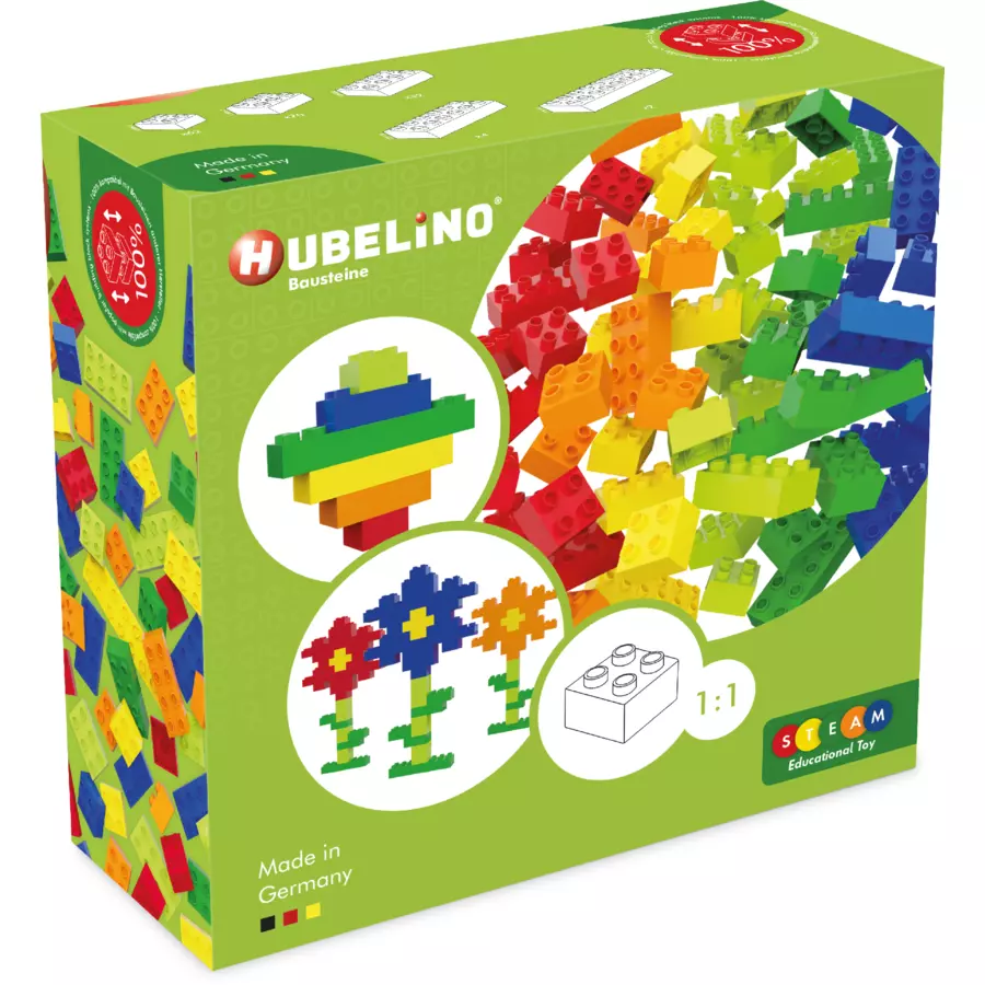 HUBELINO® Kugelbahn Bausteine Set, 120-teilig
