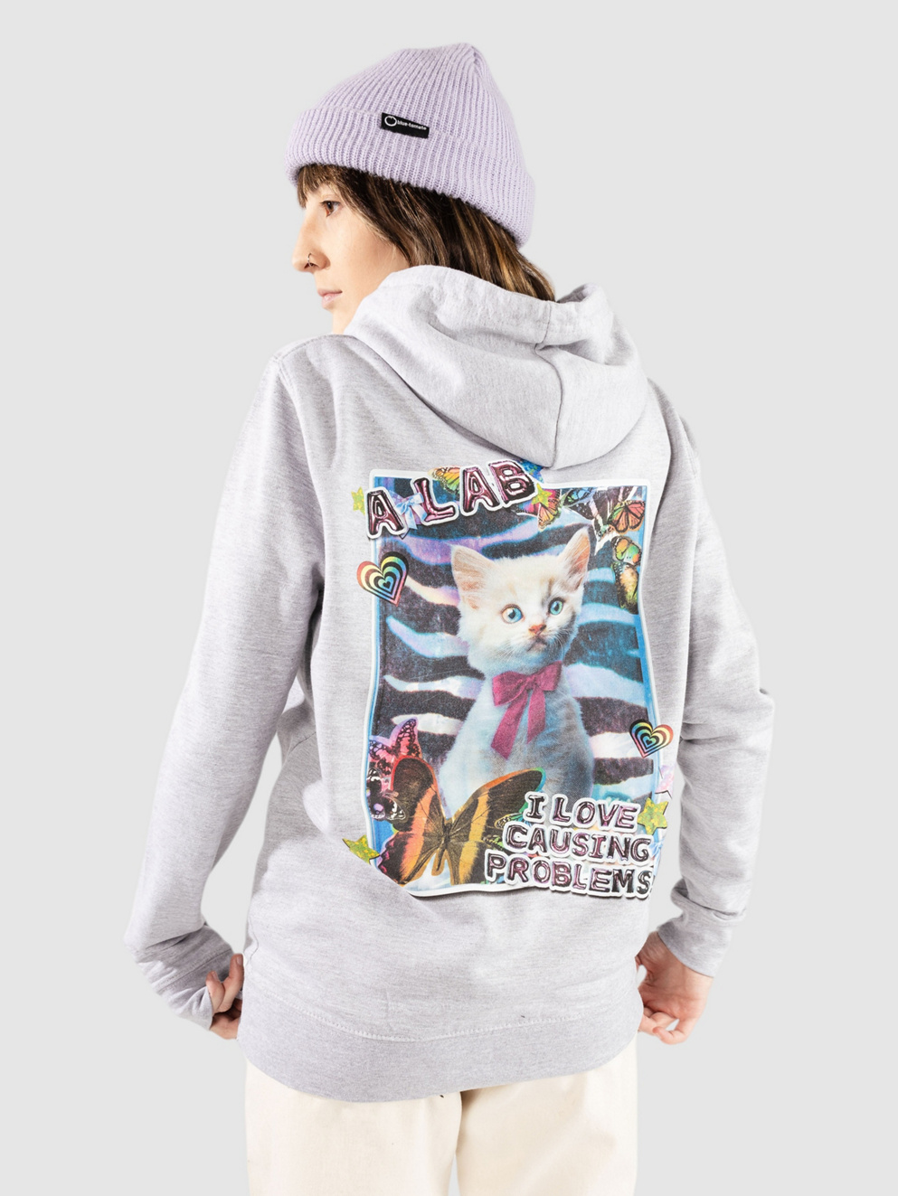 A.LAB Problematic Cutie Hoodie heather grey