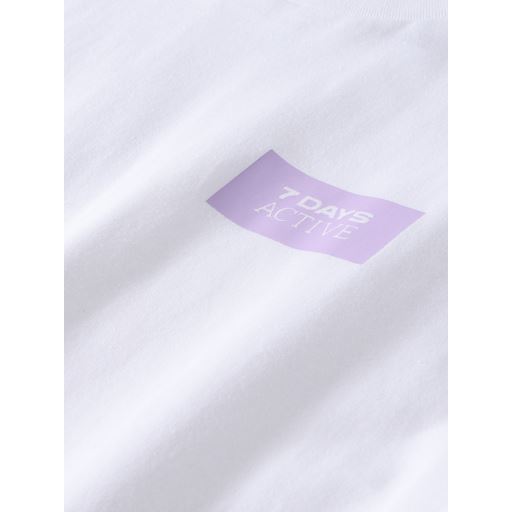 7 DAYS Active Organic Fitted T-shirt, Brilliant White, XL