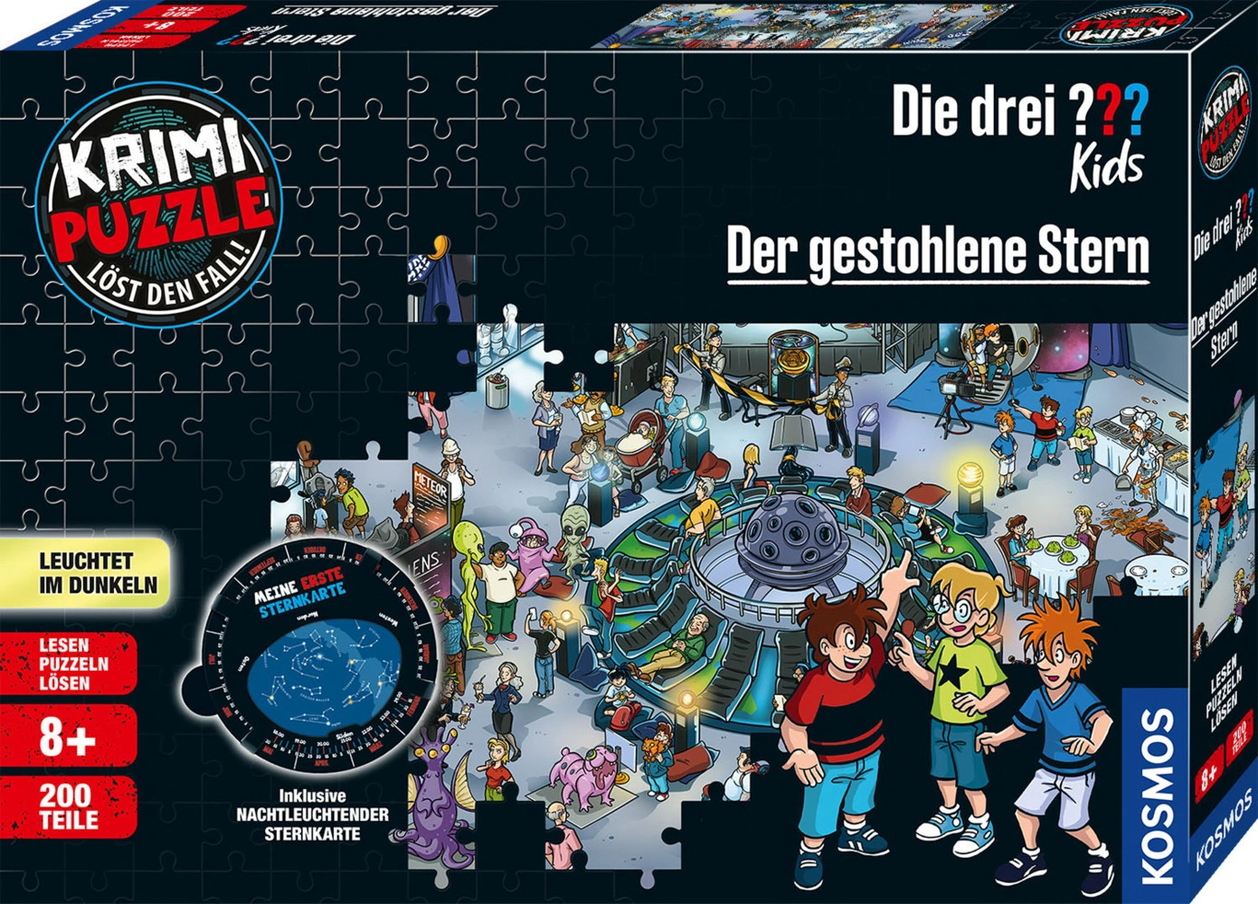 Krimipuzzle DIE DREI Kids DER GESTOHLENE STERN