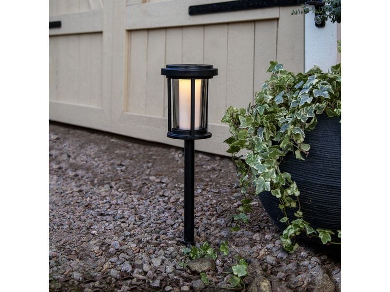 Star Trading Gartenlicht Solar Bollard Alippa, 44 cm, Schwa Solarpollerleuchte