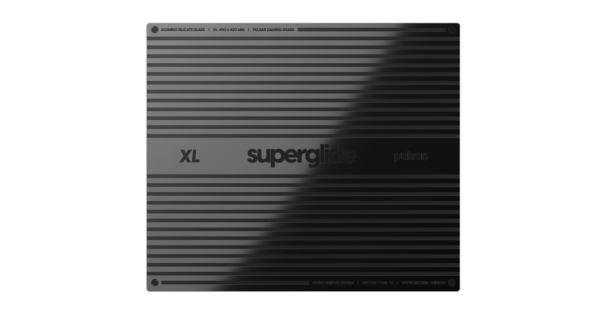 PulsarSuperglide 2 Glass Mousepad - XL  (Zwart)