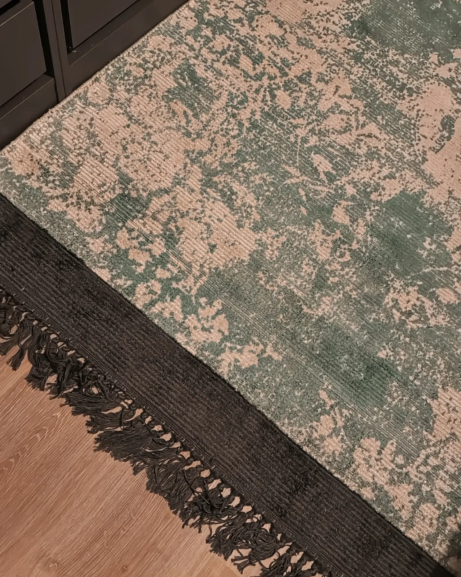 Vloerkleed AKARSU Groen 140 x 200 cm Viscose