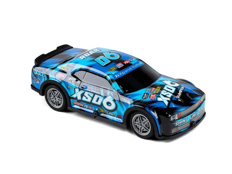 TEC-TOY Auto Roar SXO6 mit Licht, Blau, 1:22 Ferngesteuerter Sportwagen mit Licht für Kinder ab 3 Jahren