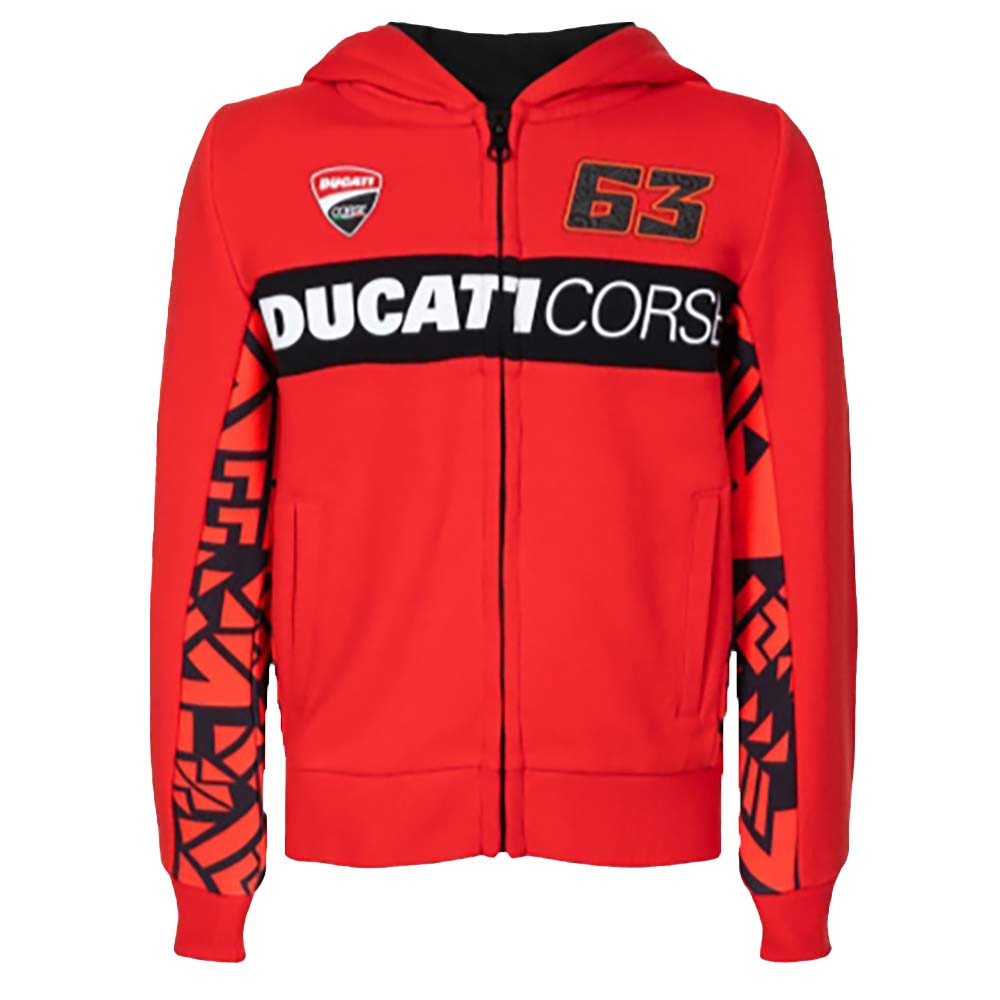 ducati - Sweat enfant Bagnaia 63 Rouge
