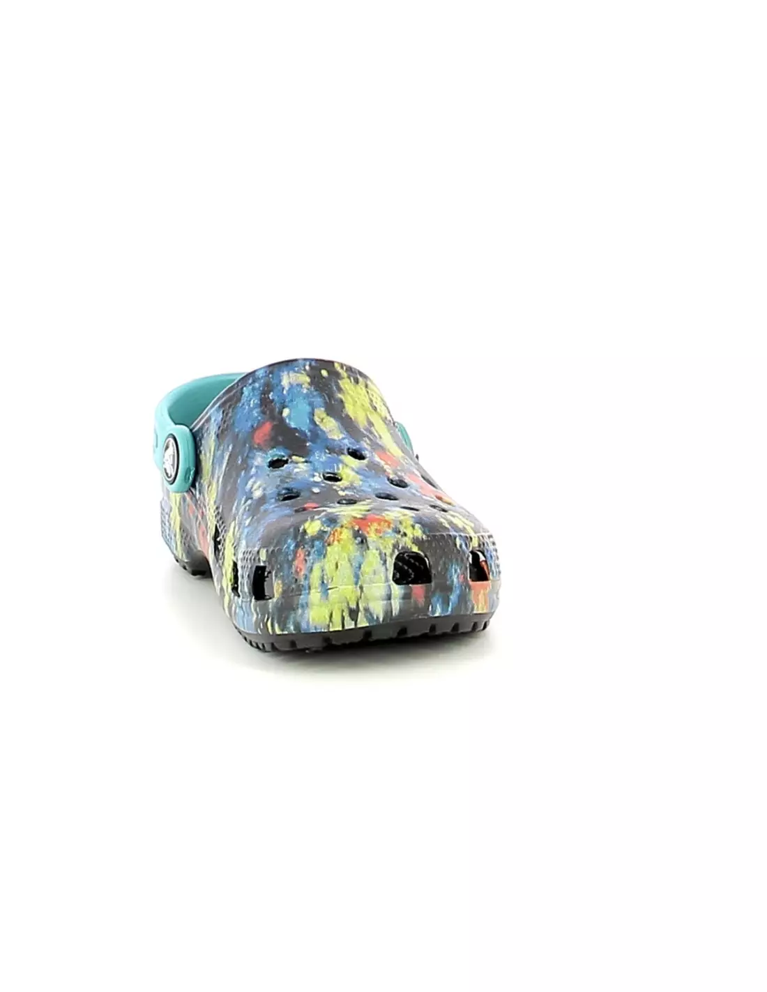 CROCS CROBAND CLASSIC TIE-DYE - Sandales & nu-pieds Turquoise