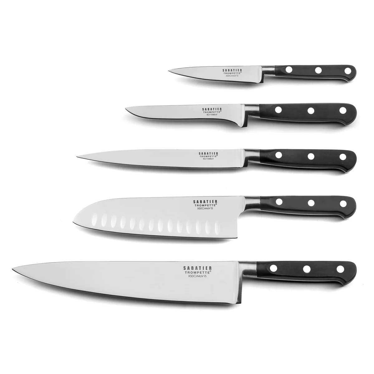 Origin - Trousse 5 couteaux de cuisine Sabatier Trompette