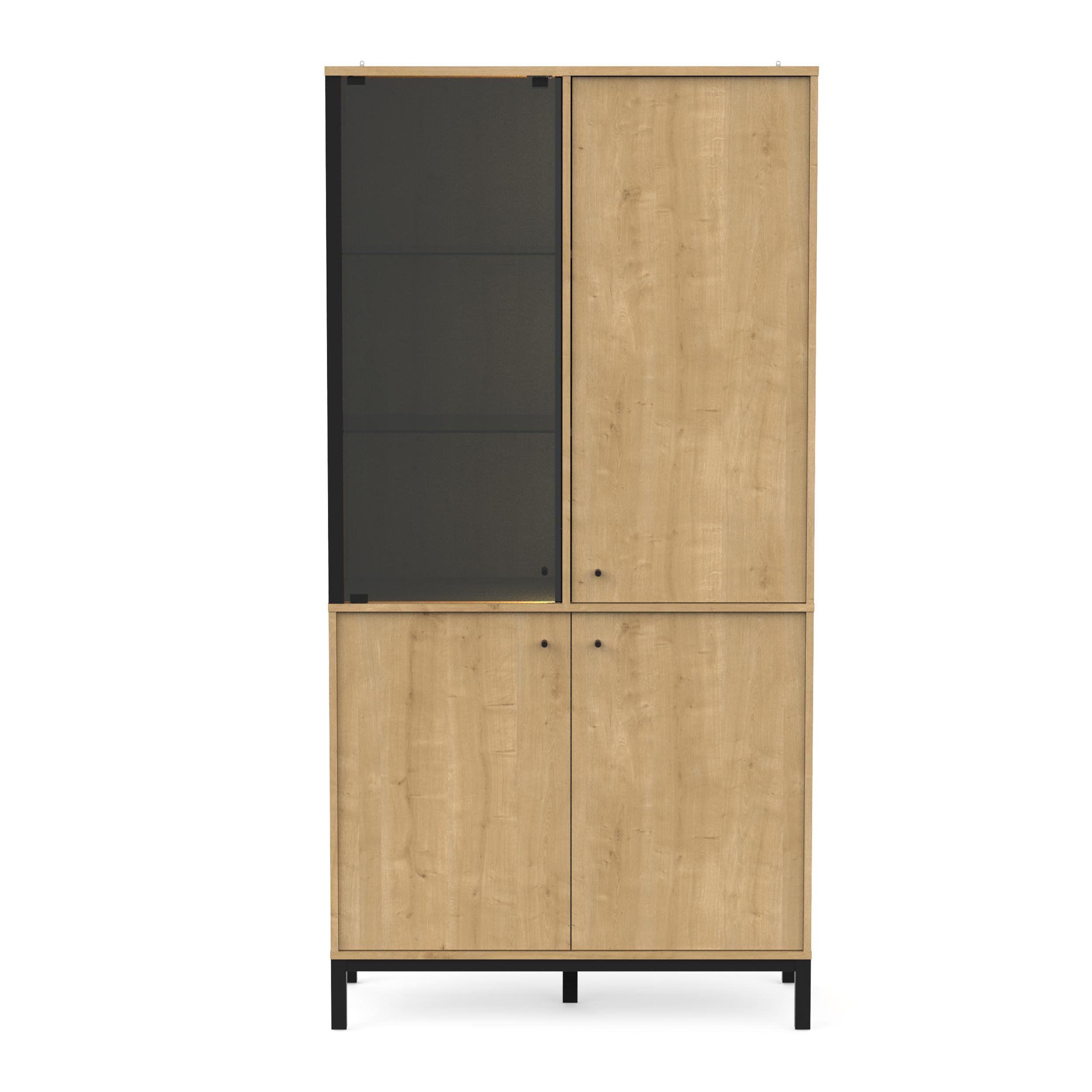 CRAFT VITRINE 1 PORTE VITREE ET 3 PORTES