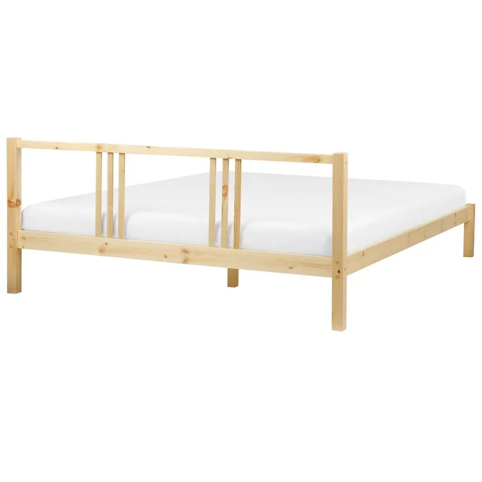 VANNES - Bed - Lichthout - 180 x 200 cm - Dennenhout