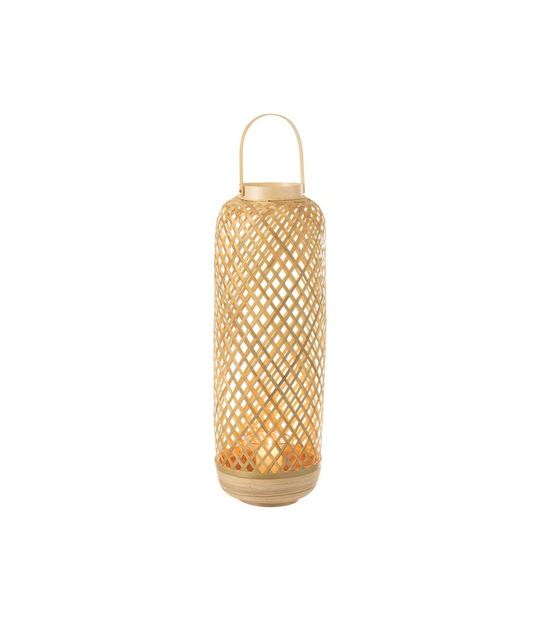 Paris Prix - Lanterne Déco En Bambou evi 60cm Naturel