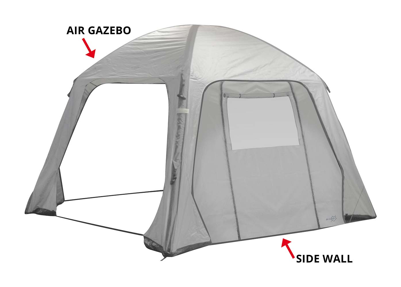 Bo-Camp Air Gazebo zijwand met raam en deur