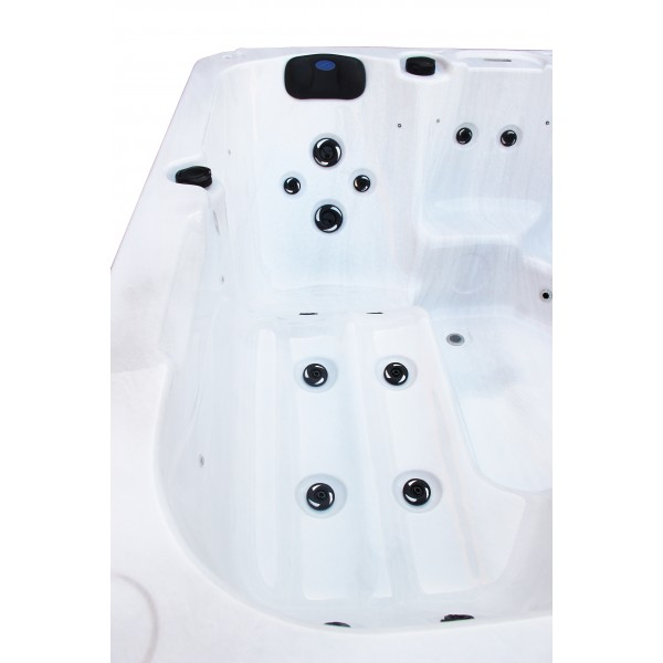 Badstuber Palma outdoor whirlpool 5-persoons wit