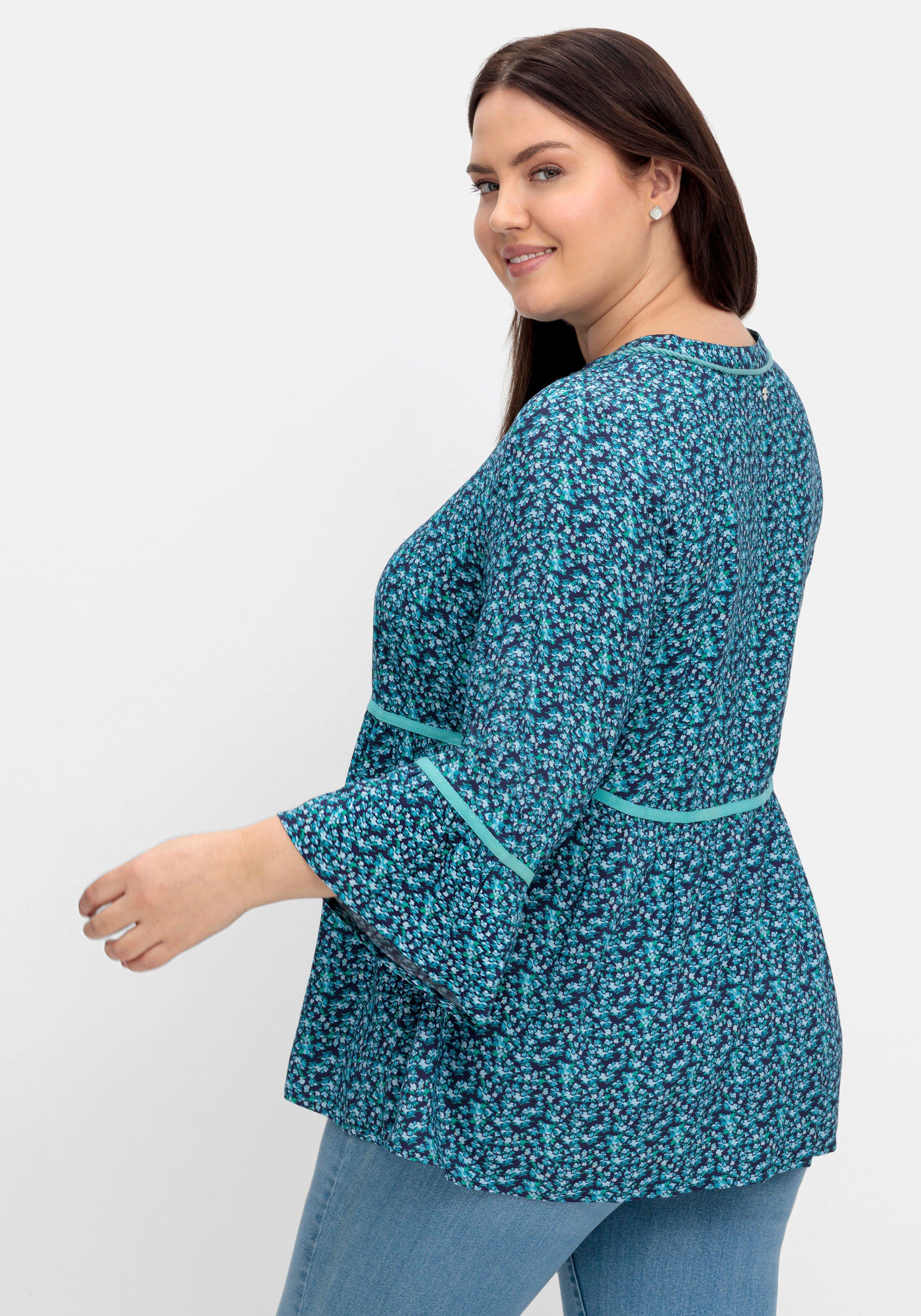 Tunika mit Blumenprint und 3/4-Arm