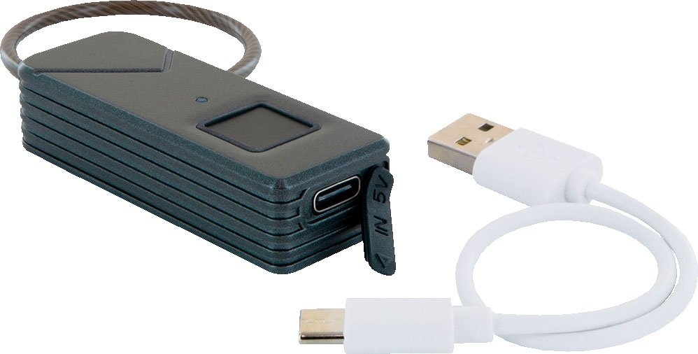 Schwaiger Zelt- / Rucksackschloss mit Fingerabdrucksensor