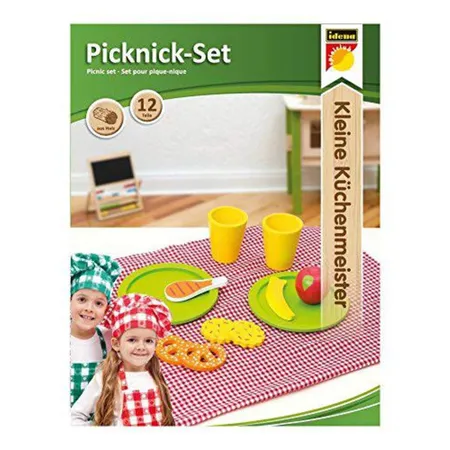 Idena Kleine Küchenmeister Picknick-Set inklusive Picknickdecke, 12-teilig