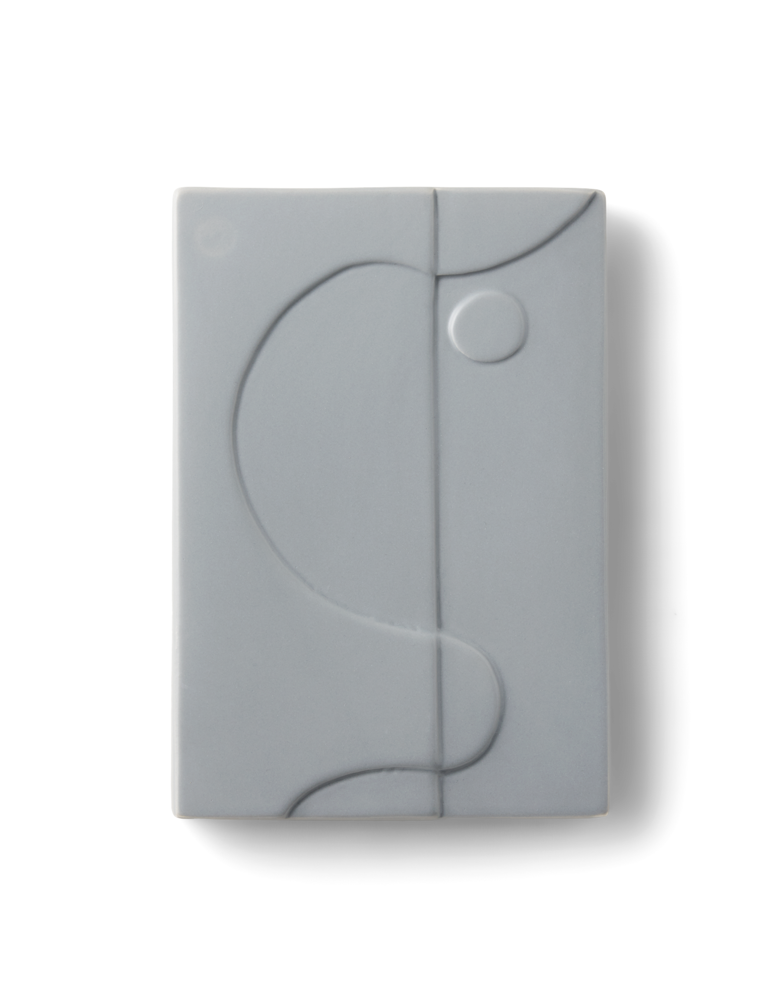 Vægdekoration | Keramik. 23,5 x 3 x 16 cm. | Silver Grey