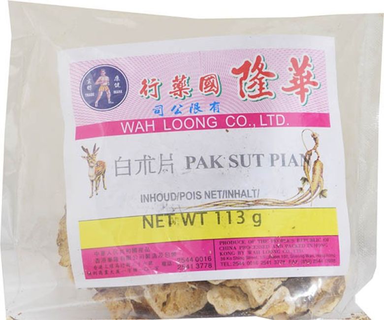 Wah Loong Aziatische Kruid Pak Sut Pian 113g