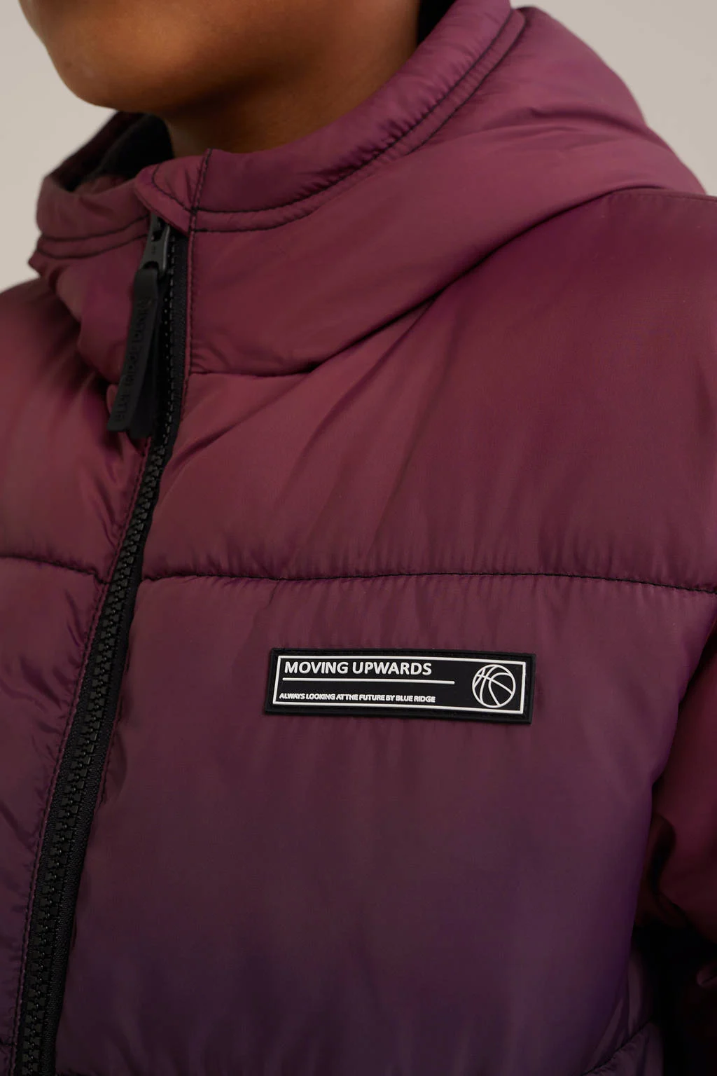 WE Fashion dip-dye gewatteerde winterjas carmine