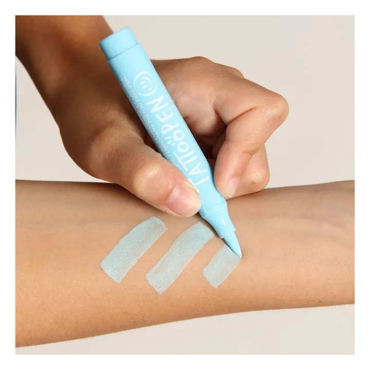 Nailmatic Kids Feutre de tatouage temporaire Tattoopen | Bleu ciel