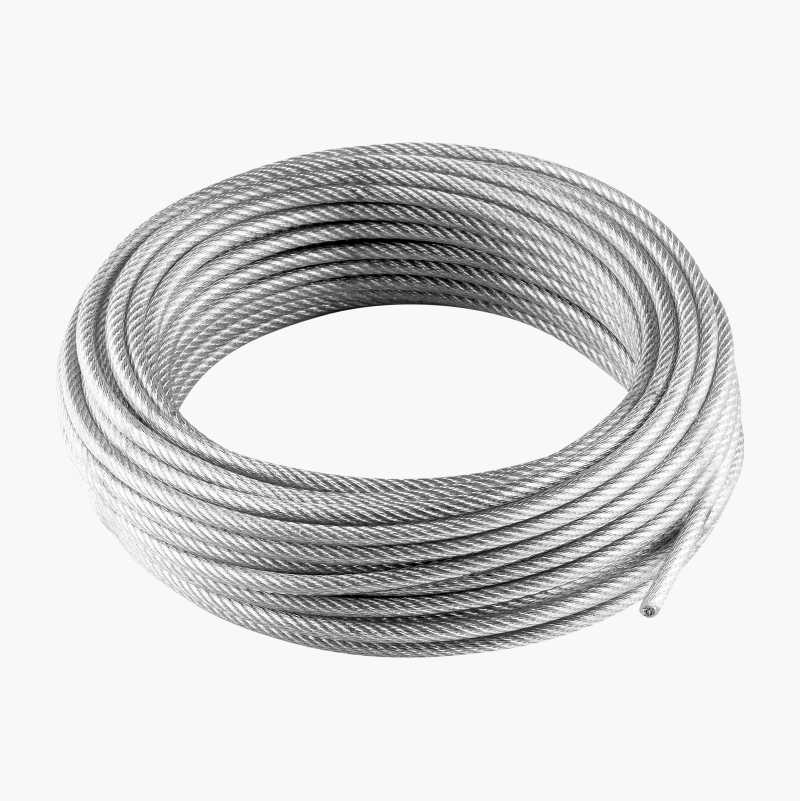 Belagt stålvaier, 2 mm x 10 m