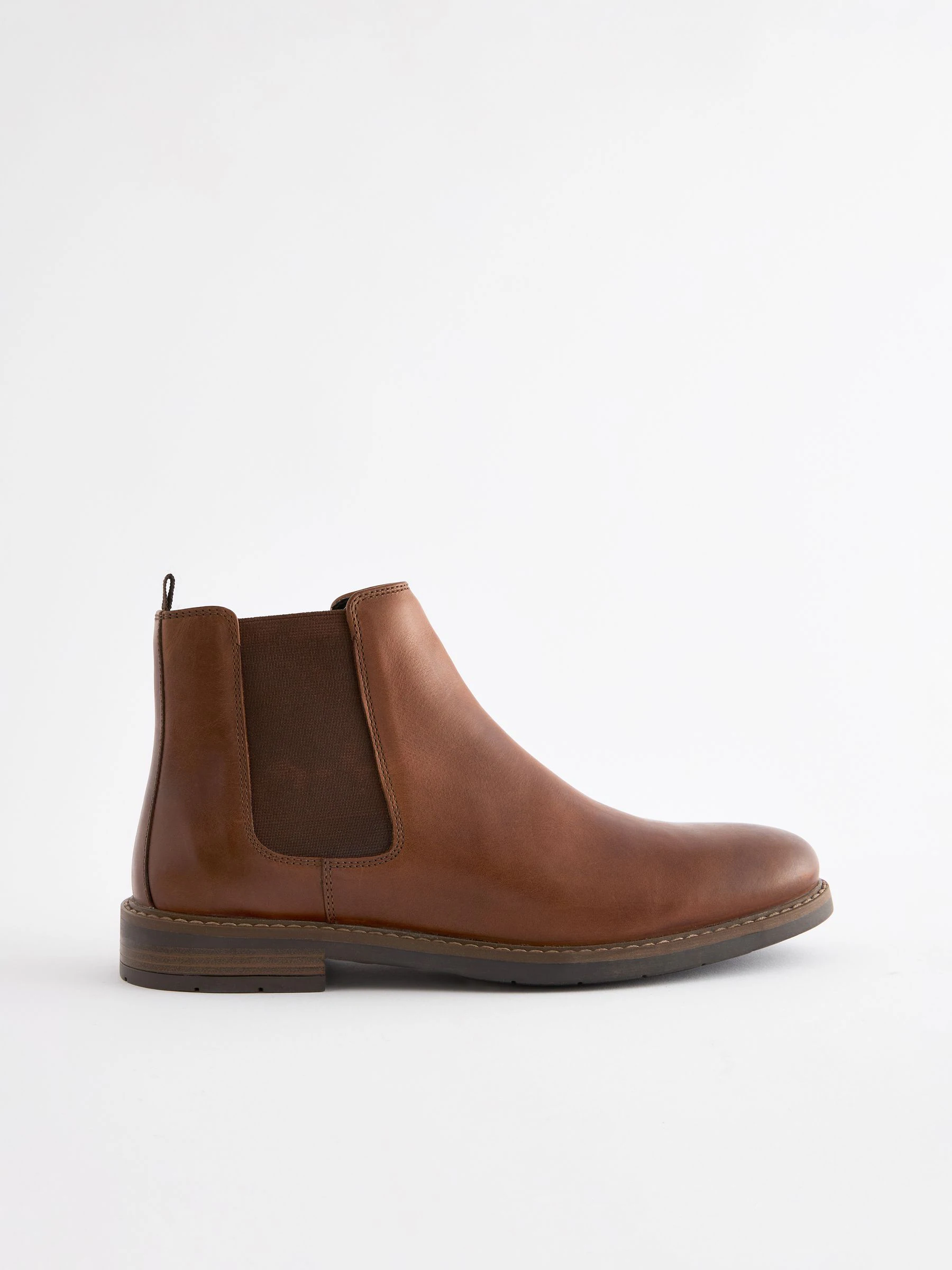 Lichtbruin - Waxy Leather Chelsea Boots