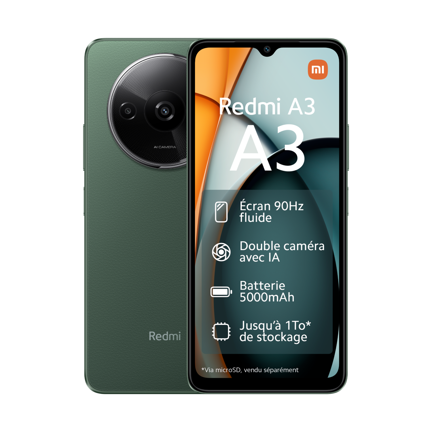Xiaomi Redmi A3 - 4G - 4/128 - Vert