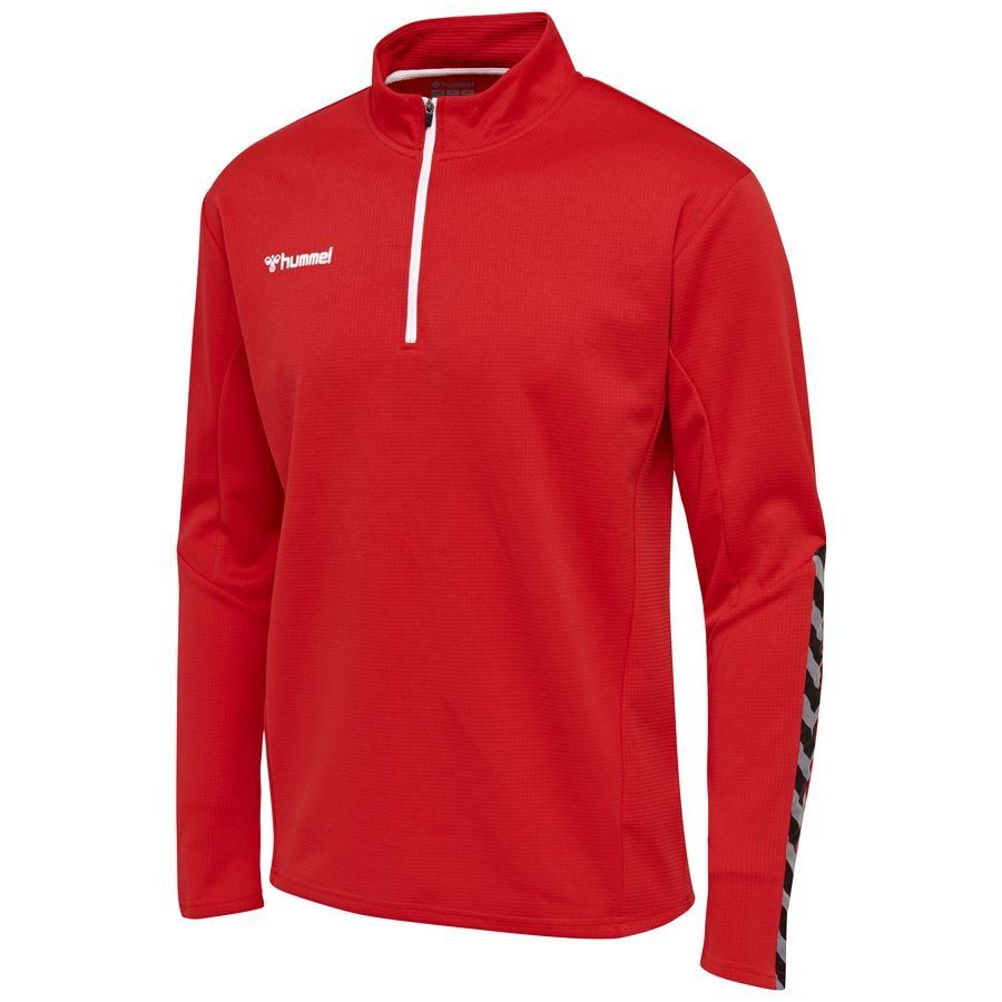 Sweat à col zippé avec chevrons