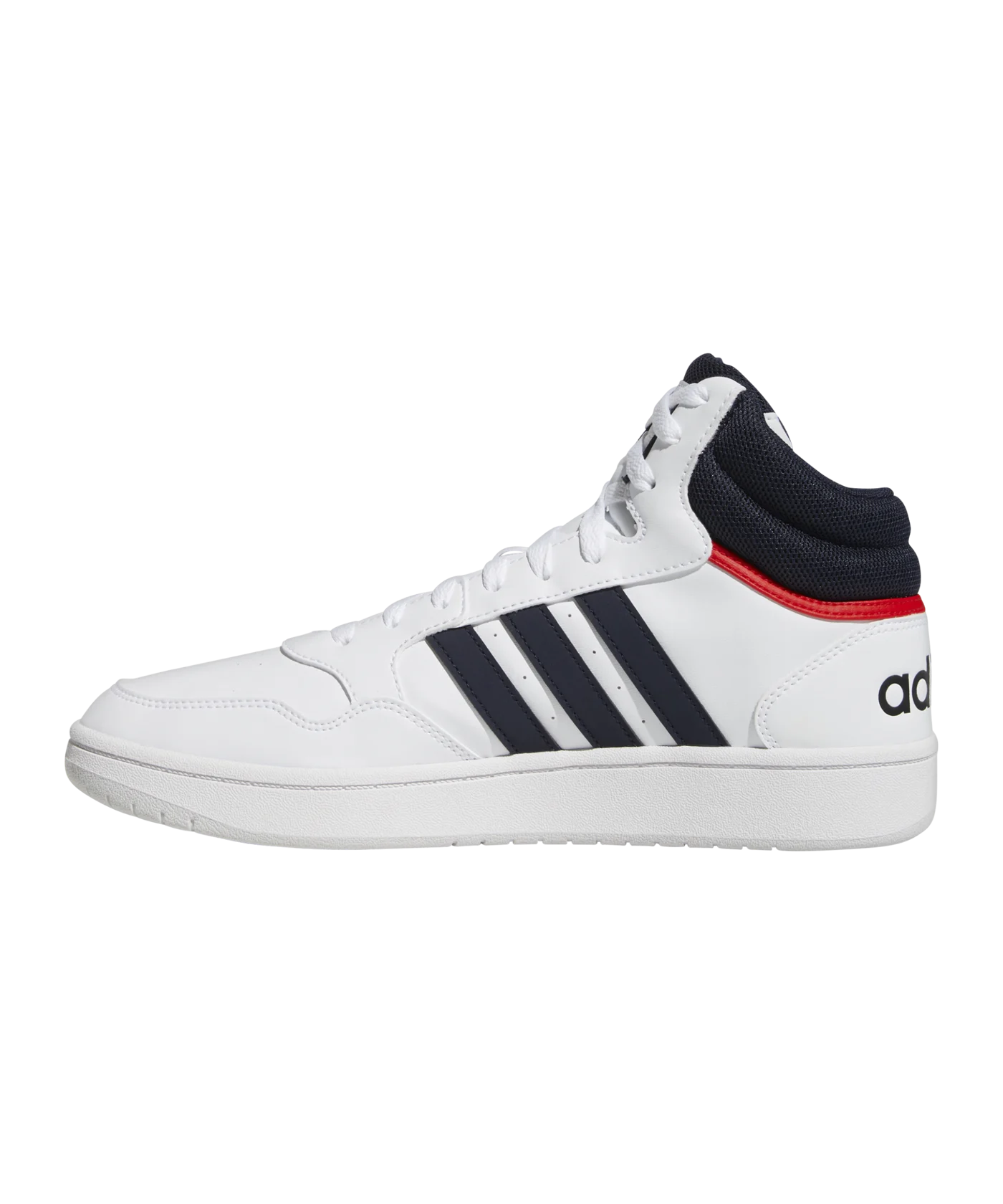 adidas Hoops 3.0 Mid Weiss Blau Rot