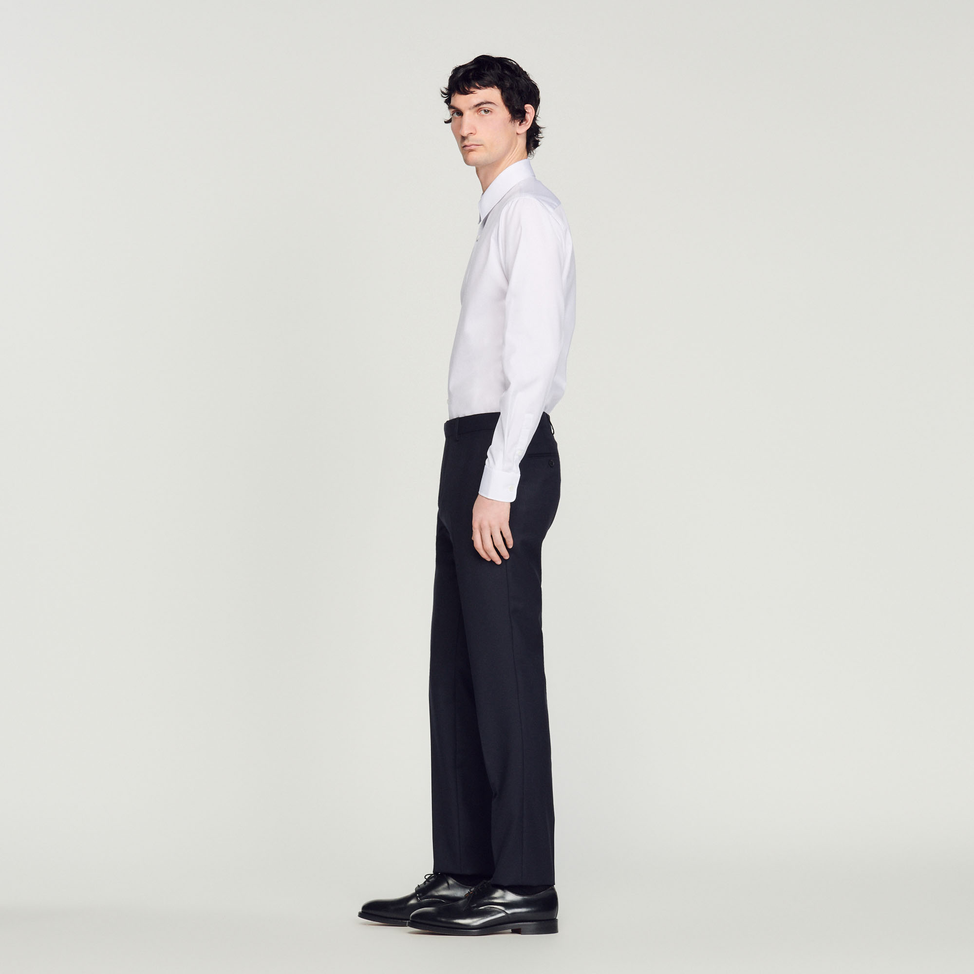 Pantalon de costume en laine stretch