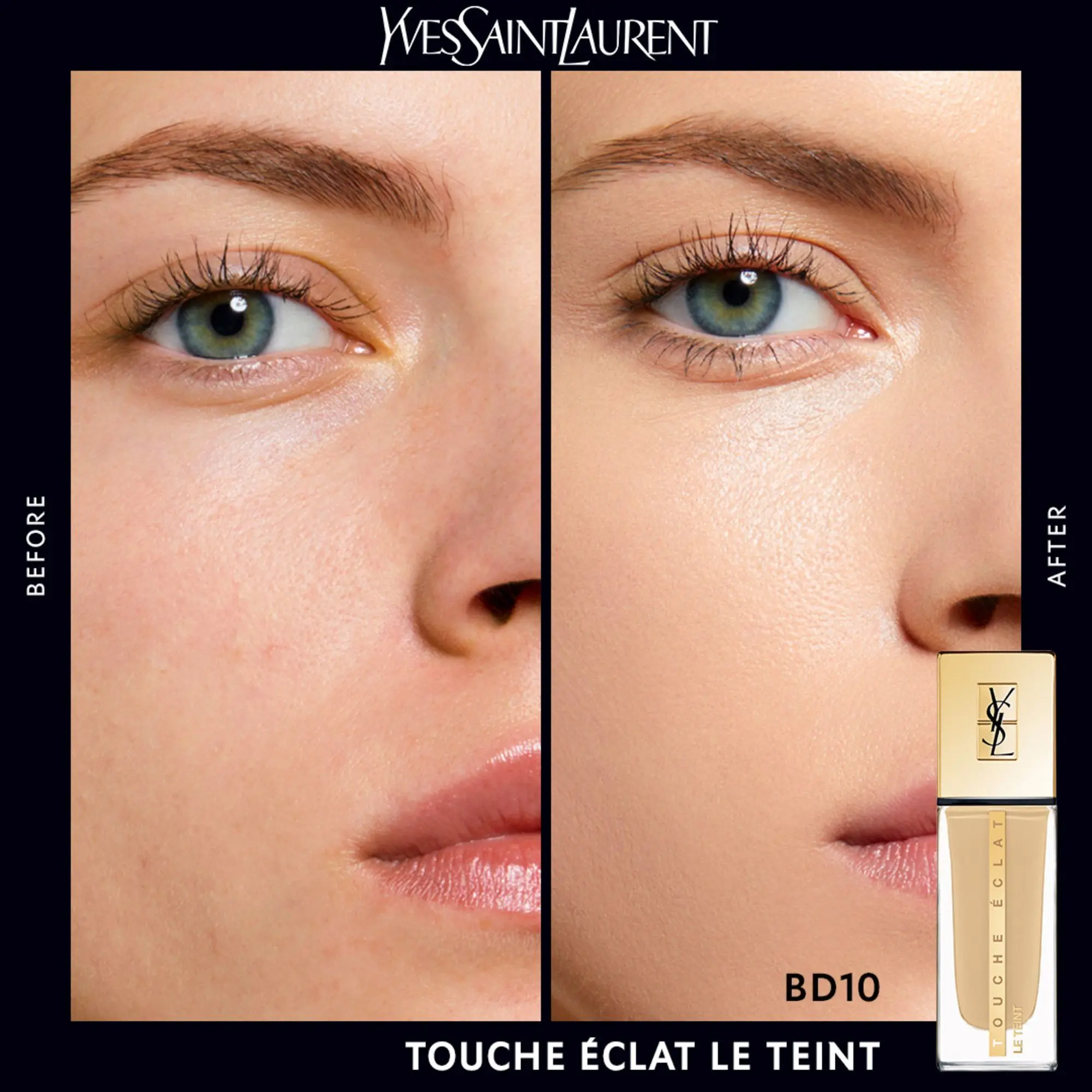 Yves Saint Laurent - TOUCHE ÉCLAT LE TEINT Fond de Teint Fluide Naturel- Fond de Teint